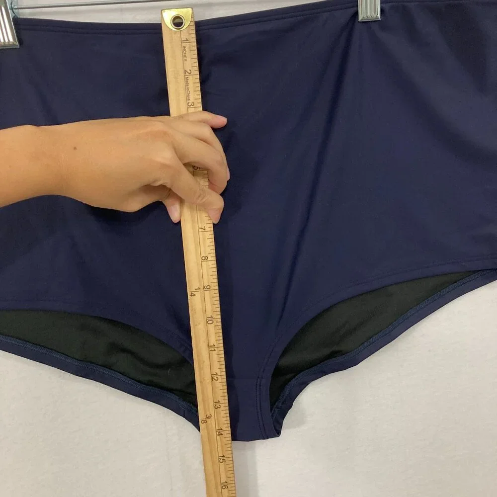 New J. Crew size 3X Swim Bottom Navy‎ High Rise Vacation Beach